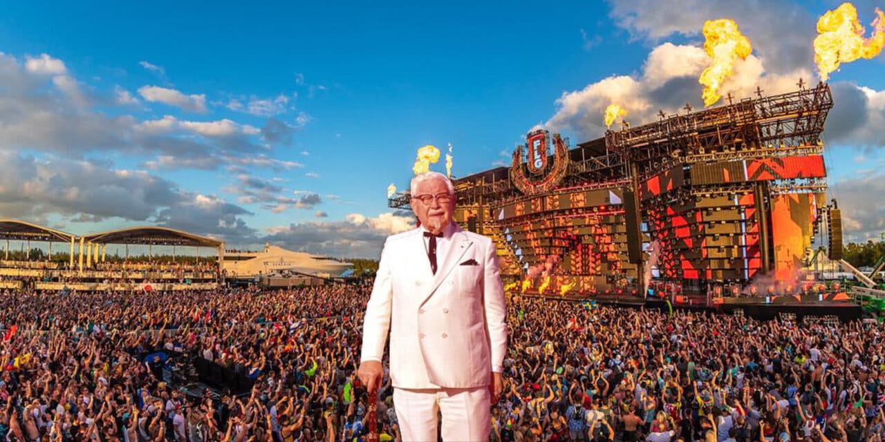 KFC-Maskottchen auf der Ultra Mainstage – Was sollte das denn?!