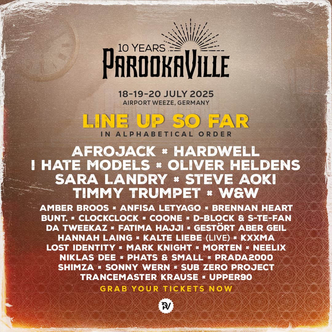 PAROOKAVILLE Line-up 2025
