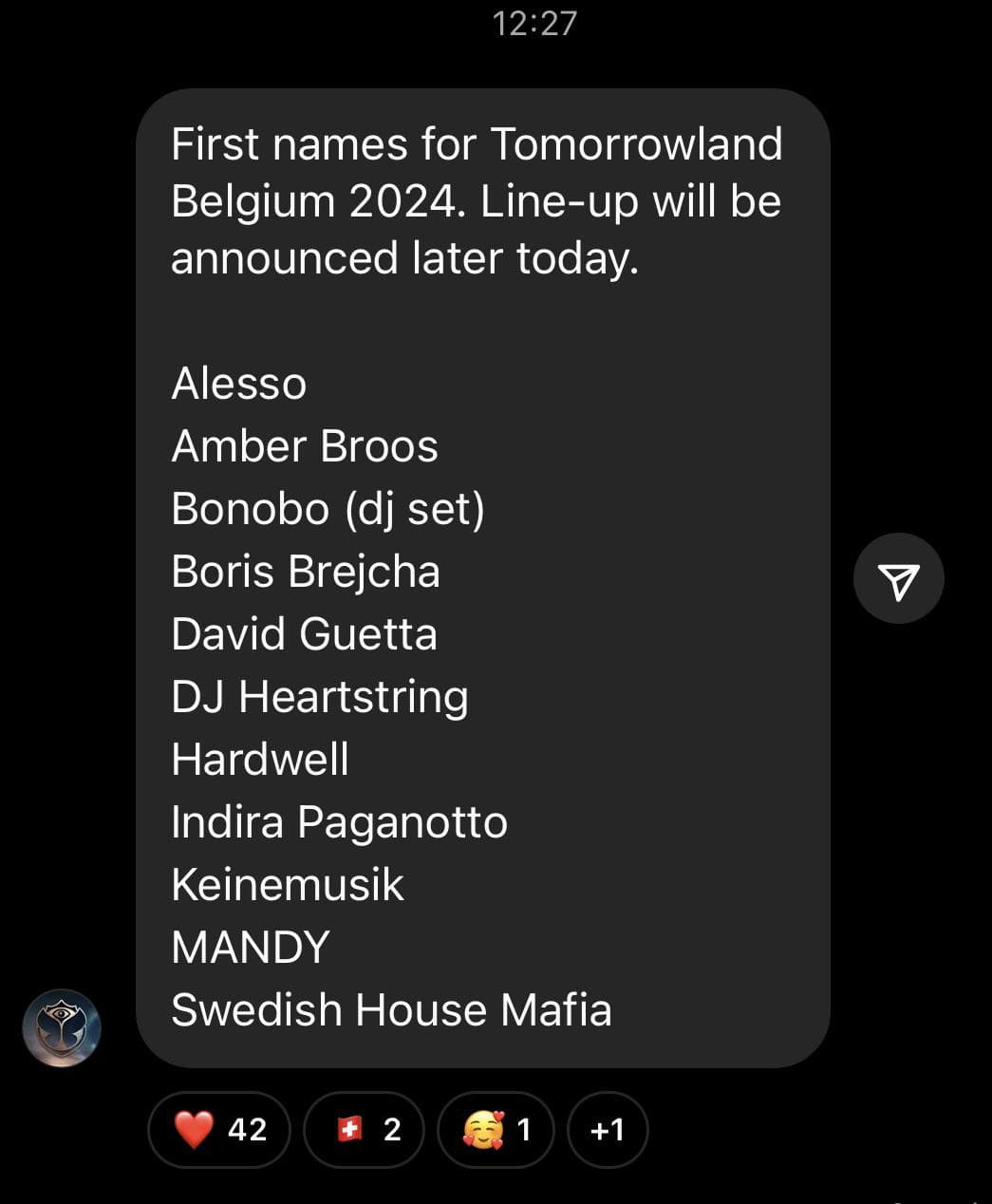 Tomorrowland Line-up erste Namen