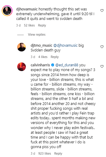 Calvin Harris kontert Kritik